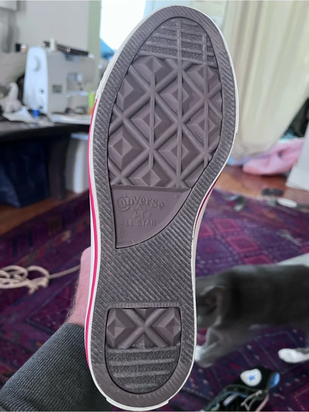 Custom Converse Black High-Top Sneakers - Picture 3 of 4